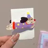 Presilhas de cabelo de alta qualidade estilo coreano em cores dopamina para mulheres, presilhas de bico de pato doces para franja, acessórios de cabelo