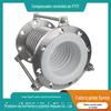 Compensador corrugado PTFE interno tipo PTEE flange de aço inoxidável junta de expansão de metal PTFE