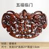 Dongyang Tallado de Madera Maciza Patrón Calado Pintura Decorativa Antigua China Colgante Carácter Fu Nudo Chino Decoración de Pared para Sala de Estar en Forma de Abanico