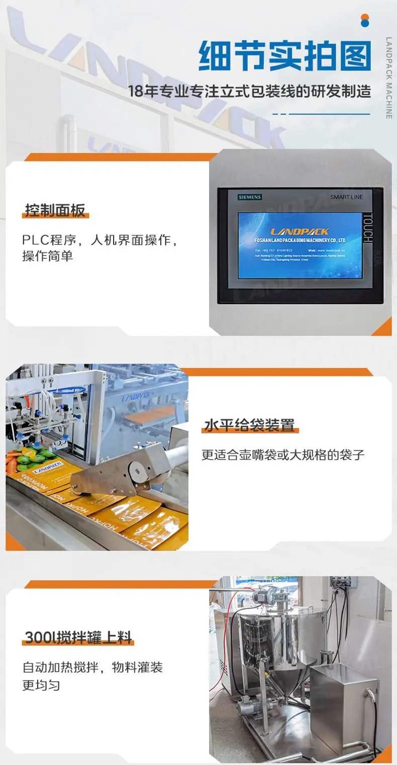 LDSP-260L水平给袋机(100L料斗+2个灌装嘴+成品
