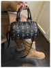 Bolsa Boston Retrô de Luxo para Mulheres 2025 Nova Bolsa Cilíndrica de Ombro Bolsa Transversal de Nicho Francês para Mulheres