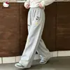 Pantalones de chándal casuales de pierna ancha para niñas Otoño 2026 Estilo Nuevo Ropa para niños medianos y grandes Elegantes Bordado de Estrella sin Problemas Pierna Ancha