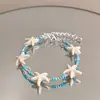 Presilhas de Cabelo Série Oceano com Flores Preservadas, Estrelas-do-Mar, Conchas e Frutas para Viagens à Beira-Mar e Fotos de Férias