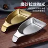 Cuchara para condimentos de acero inoxidable 304 estilo coreano, plato para salsas doradas, plato para condimentos de olla caliente, plato para salsas, vajilla para barbacoa