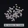 Cuentas martilladas de acero inoxidable, cuentas sueltas, cuentas de tubo de bambú, cuentas espaciadoras, colgantes, clips O, accesorios para pulseras DIY, componentes para joyería al por mayor
