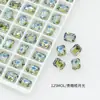 Rinestones Brillantes para Uñas Dongzhou 8*6MM Rectangulares Octagonales de Fondo Puntiagudo Rinestones Accesorios para Aretes DIY Nuevos Rinestones de Cristal K9