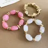 Accesorio de Vacaciones: Pulsera Multicolor de Cuentas de Cristal y Perlas de Arroz de Múltiples Capas, Joyería de Mano Bohemia Lujosa y de Alta Gama