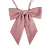 Pajarita de Color Sólido con Puntiagudos y Acentos de Plumas, Accesorios Jk, Pajarita Estilo Japonés para Estudiante Mujer, Pajarita Grande con Cordón, Estilo Uniforme Escolar