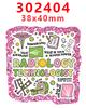 Acessórios de Acrílico Desenho Animado com Glitter Transfronteiriço Acessórios para Joias DIY de Resina Patch Grampo de Cabelo Grampo de Cabelo Gt-F-301568