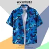 Camisa de Manga Corta Estampada Hawaiana para Hombre Verano Viajes Vacaciones en la Costa Playa Camisa de Hombre Holgada Fantasía Top