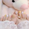 Nuevo estilo de uñas frescas, parches para uñas con lindas flores pequeñas, uñas de los pies, uñas, uñas, uñas, uñas J7