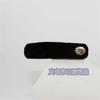 Accesorios para el cabello con flequillo lateral negro, sencillos, elegantes y de alta calidad de Corea del Sur.