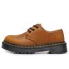 Audemars Piguet Primeira Camada 1461 Sapatos Baixos Pequenos de Couro para Mulheres Couro Genuíno Cavalo Louco Vermelho Tamanho Grande Botas Curtas Bico Redondo Sapatos Casuais de Trabalho Masculinos