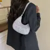 Bolso de Mujer Elegante de Color Sólido Estilo Coreano de Moda Nuevo Primavera 2026 Bolso de Hombro con Patrón de Piedra