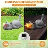 Lámpara Solar Nueva y Creativa con Forma de Gato Transfronteriza, Artesanías Únicas de Resina, Adornos para Jardín y Patio, Regalos Navideños