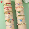 Pulsera Trenzada Multicolor Estilo Nacional con Colgante de Aleación Esmaltada, Ajustable, Accesorio de Mano Estilo Nacional de Paz y Buena Suerte