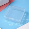 Caja de Plástico Transparente Cuadrada Caja Rectangular Cuadrada para Almacenamiento de Piezas Joyería Artículos de Pesca Empaque de Flores de Jabón Caja Cuadrada