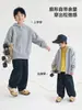 La nueva colección de otoño de ropa infantil de Haimei: Pantalones largos de algodón puro para niños, pantalones casuales Otoño 2026, pantalones de pierna curva de moda para niños mayores