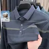 Camiseta de Manga Longa de Primavera para o Papai com Bolsos Reais Novo Modelo 2026 Camisa Básica para Homens de Meia-Idade e Idosos Top Fino para Homens de Meia-Idade e Idosos