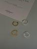 Pendientes de plata de ley 925 de Corea del Sur, pendientes lisos de alta calidad, nuevos pendientes 2023, pendientes de plata de ley