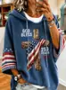 Sudadera con Estampado de Letras Transfronteriza 2026 para Mujer, Estilo Pulóver, con Capucha, Tejido de Bucle Pequeño, Estampado 3D
