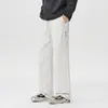 Ropa para Hombre Fengshe / Pantalones Casuales para Hombre 2026 Primavera y Otoño Nuevos Pantalones Largos Rectos Sueltos Pantalones de Chándal de Pierna Ancha con Caída Deportiva