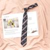 Corbata JK de mano para mujer, estilo universitario japonés a rayas, camisa de estudiante, uniforme, vino tinto Dk, decoración informal para niños