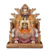 Estátua Dragão Cinco de Wutai para Adoração Doméstica, Estátua de Bodhisattva Buda Guanji Rei Dragão de Imitação de Jade Branco, Ornamento de Cor de Bronze de Imitação, Deus da Riqueza