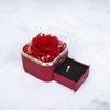 Caja de Joyería Acrílica Redonda de Flor Eterna Rosa Real Más Vendida de Amazon Transfronteriza Regalo de Vacaciones
