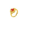 Pendientes y Anillos de Borla de Trébol de Cuatro Hojas Tachonados de Diamantes Inspirados en el Diseño Transfronterizo para Mujeres, Collares de Flor de Oro de Arena Vietnamita, Venta al por Mayor de Joyería