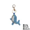 Animais Marinhos Caranguejos, Camarões e Peixes Adesivos de Tecido com Contas de Cristal Pingentes para Bolsas DIY Acessórios de Roupa Acessórios para Chaveiro