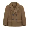 Chaqueta de Traje para Niños para Otoño e Invierno, Elegante Traje de Caballero Infantil, Atuendo de Performance Estilo Coreano, Color Sólido para Presentador y Paje, Ropa Formal