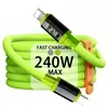 Cable de Datos de Carga Rápida de 240W Adecuado para Teléfono Móvil Apple 15/16/17 Huawei Samsung Tipo C Coche Tablet Pd27W