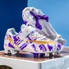 Zapatos de fútbol para niños transfronterizos, zapatos de entrenamiento deportivo para exteriores, zapatos de fútbol para hombres para estudiantes de primaria y secundaria, zapatos de tacos para mujeres al por mayor