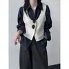 Chaleco de Punto Capas Versátil Luxi para Mujer Otoño 2026 Nuevo Chaleco Suéter de Lana Cárdigan SS1047