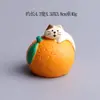 Adornos de Resina Gato Japonés Naranja Zakka Tendencia Decoración de Bonsái Regalos Accesorios Hechos a Mano DIY Manualidades Adornos