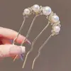 Herramienta Perezosa para Peinar el Cabello Hacedor de Moños Peine de Cuatro Dientes Pasador de Pelo Pinza para el Pelo de Inserción Inversa Pasador de Pelo en Forma de U Accesorio de Peinado para Mujeres