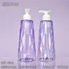 Botella Personalizada de 620 ml Classy Care Forma de Cono Rombo Botella para Detergente de Ropa Agua para Cuidado del Cabello Gel de Ducha Acondicionador Botella Vacía