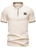 Comercio Exterior Nueva Transfronterizo Europeo y Americano Casual Cuello Alto Camiseta de Verano para Hombre Talla Grande Deportiva Manga Corta Polo con Cierre
