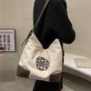 Bolsos de Mujer al Por Mayor del Fabricante, Bolsos Casuales de Lona, Bolsos Cruzados de Hombro Versátiles y a la Moda, Bolsos Tote de Lona de Estilo Literario a la Moda