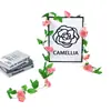 Flor Artificial 9 Cabezas Enredadera de Rosas Flor de Seda Enredadera Tubo de Aire Acondicionado Arco de Boda Decoración Flor Enredadera de Rosas