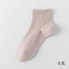Calcetines de tubo medio de algodón 95% para primavera y verano, de malla transpirable, de algodón peinado, deportivos, absorbentes del sudor y desodorantes, sin hueso.