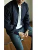 Jaqueta de Voo Estilo Americano para Homens, Primavera e Outono, Marca da Moda, Estilo de Rua Europeu e Americano, Cleanfit, Jaqueta Curta de Baseball Preta, Tendência
