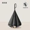 Paraguas Invertido Automático de Doble Capa con Mango Largo para Hombres y Mujeres, Protección Solar, Lluvia o Sol, Parasol Grande de Doble Capa Resistente al Viento para Montar en el Coche