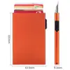 Portatarjetas de Aluminio Antirrobo para Hombre de Negocios, Antidesmagnetización, Estuche para Tarjetas de Identificación con Múltiples Ranuras, Caja para Tarjetas Bancarias, En Stock de Fábrica