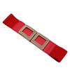 Cinturón para mujer de alta gama, versátil, decorativo, con hebilla cuadrada, elástico para la cintura, tipo fajín, para usar sobre abrigos. Cinturón ancho.