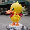 Escultura IP luminosa de PRFV personalizada mascote de grande empresa figura de desenho animado fábrica de origem instalação no local