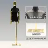 Loja de Roupas Estilo Coreano Manequim para Exposição de Roupas Manequim Feminino de Camurça Meio Corpo Suporte para Manequim Suporte de Exposição de Corpo Humano Completo