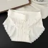 Ropa Interior para Mujer Joven Estilo Retro Británico Calzones de Algodón Puro 10A Antibacterianos Entrepierna Extendida Calzones Sin Pellizcos Cuadros