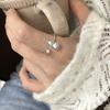 Anillo de apertura de calabaza nuevo de plata S925 otoño e invierno diseño retro de nicho sentido de alto sentido